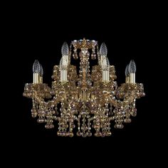 Хрустальная люстра 1409/8+4/195 G M777 Bohemia Ivele Crystal