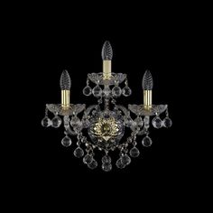 Хрустальное бра 1409B/2+1/160/XL G Bohemia Ivele Crystal
