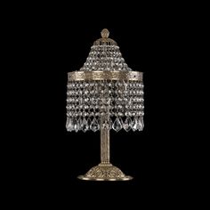 Хрустальная настольная лампа 19201L6/H/20IV Pa Leafs Bohemia Ivele Crystal