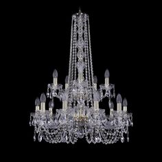 Хрустальная люстра 1402/10+5/240/h-90/2d G Bohemia Ivele Crystal