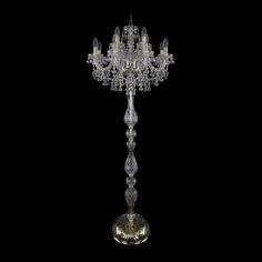Торшер 1409T1/8+4/195-165 G Bohemia Ivele Crystal