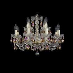 Хрустальная люстра 1402/8+4/195 G K777 Bohemia Ivele Crystal
