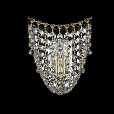 Хрустальное настенное бра 77081B/16 G Bohemia Ivele Crystal