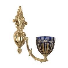 Хрустальное настенное бра 7211B15/1/210 G P1 U Amber-Blue/H-1I Bohemia Ivele Crystal