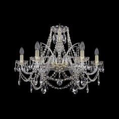 Хрустальная люстра 1411/6/240 G Bohemia Ivele Crystal