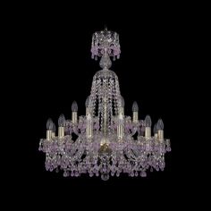 Хрустальная люстра 1410/12+6/240/XL-80 G V7010 Bohemia Ivele Crystal