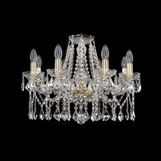 Хрустальная люстра 1413/8/200 G Leafs Bohemia Ivele Crystal