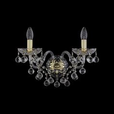 Хрустальное бра 1409B/2/195/XL G Bohemia Ivele Crystal