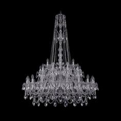 Хрустальная люстра 1411/20+10+5/400/XL-155/2d Ni Bohemia Ivele Crystal