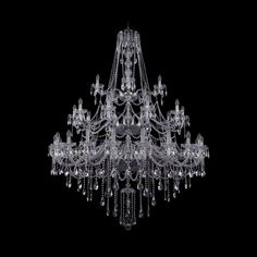 Хрустальная люстра 1415/20+10+5/530/3d Ni Bohemia Ivele Crystal