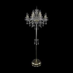Торшер 1415T2/8+4/200-165 G Bohemia Ivele Crystal