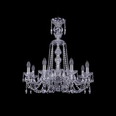Хрустальная люстра 1402/8/240/XL-73 Ni Bohemia Ivele Crystal