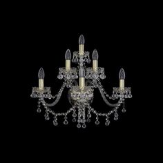 Хрустальное бра 1409B/3+2+1/240 G Bohemia Ivele Crystal