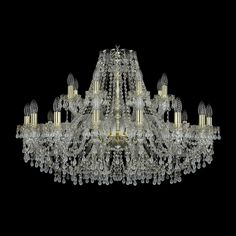 Хрустальная люстра 1410/16+8/360 G V0300 Bohemia Ivele Crystal