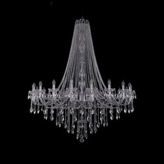 Хрустальная люстра 1415/20/530/h-180 Ni Bohemia Ivele Crystal