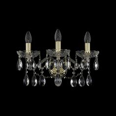 Хрустальное бра 1413B/3/165/XL G Bohemia Ivele Crystal