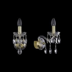 Хрустальное бра 1413B/1/141 G Bohemia Ivele Crystal