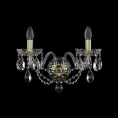 Хрустальное бра 1406B/2/195/XL G Bohemia Ivele Crystal