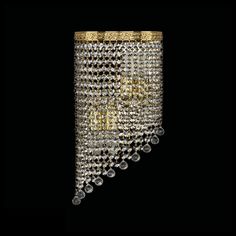 Хрустальное каскадное бра 83401BL/20IV-43 G Balls Bohemia Ivele Crystal