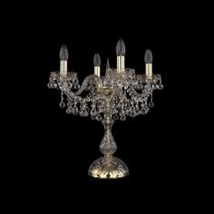Настольная лампа 1409L/4/141-47 G Bohemia Ivele Crystal