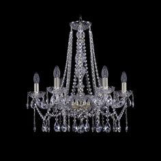Хрустальная люстра 1413/6/200/h-60 G Bohemia Ivele Crystal