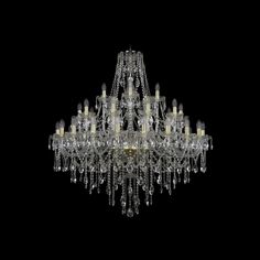 Хрустальная люстра 1415/20+10+5/400 G Bohemia Ivele Crystal