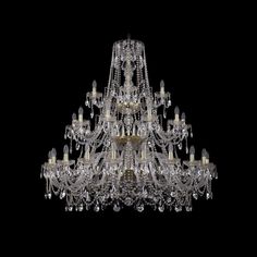 Хрустальная люстра 1411/20+10+5/460/3d G Bohemia Ivele Crystal