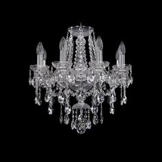 Хрустальная люстра 1415/8/165 Ni Bohemia Ivele Crystal