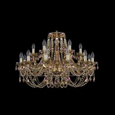 Хрустальная люстра 1406/12+6/300 G M777 Bohemia Ivele Crystal