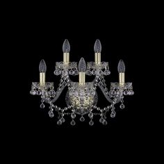 Хрустальное бра 1409B/3+2/160 G Bohemia Ivele Crystal