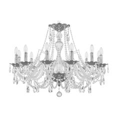 Хрустальная люстра 1605/12/300 Ni Bohemia Ivele Crystal