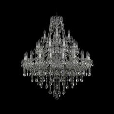 Хрустальная люстра 1415/20+10+5/300/3d Ni Bohemia Ivele Crystal