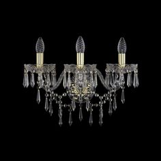 Хрустальное бра 1403B/3/195/XL G Bohemia Ivele Crystal