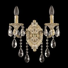 Хрустальное настенное бра 7202B10/2/175 B GW Bohemia Ivele Crystal