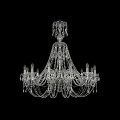 Хрустальная люстра 1406/12/360/XL-97 Ni Bohemia Ivele Crystal
