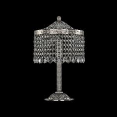 Хрустальная настольная лампа 19201L6/25IV Ni Leafs Bohemia Ivele Crystal