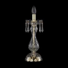 Настольная лампа 1403L/1-35 G Bohemia Ivele Crystal