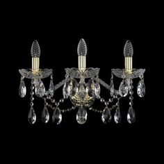 Хрустальное бра 1413B/3/200/XL G Bohemia Ivele Crystal