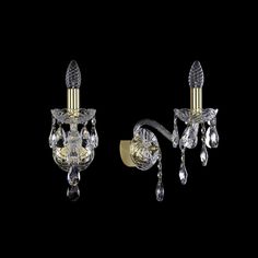 Хрустальное бра 1415B/1/165 G Bohemia Ivele Crystal