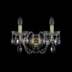 Хрустальное бра 1402B/2/160/XL G Bohemia Ivele Crystal