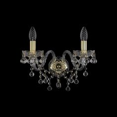 Хрустальное бра 1409B/2/160 G Bohemia Ivele Crystal