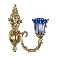 Хрустальное настенное бра 7109B15/1/210 G P2 U Clear-Blue/H-1H Bohemia Ivele Crystal