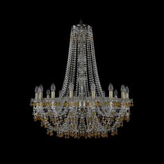 Хрустальная люстра 1410/16/300/h-95 Pa V1003 Bohemia Ivele Crystal