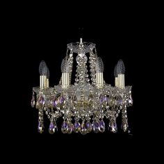 Хрустальная люстра 1413/8/141 G R801 Bohemia Ivele Crystal