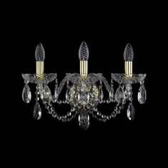 Хрустальное бра 1406B/3/160/XL G Bohemia Ivele Crystal