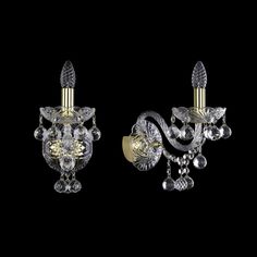 Хрустальное бра 1409B/1/160/XL G Bohemia Ivele Crystal