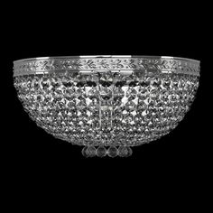 Хрустальное потолочное бра 19281B/35IV Ni Bohemia Ivele Crystal