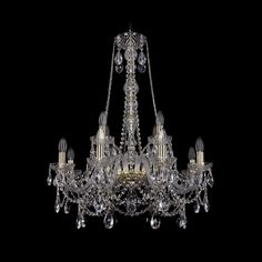 Хрустальная люстра 1411/8+4/240/h-83 G Bohemia Ivele Crystal