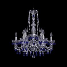Хрустальная люстра 1410/6+3/195/h-63 Ni V3001 Bohemia Ivele Crystal