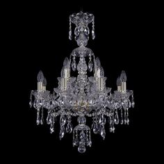 Хрустальная люстра 1415/8+4/200/XL-76 G Bohemia Ivele Crystal